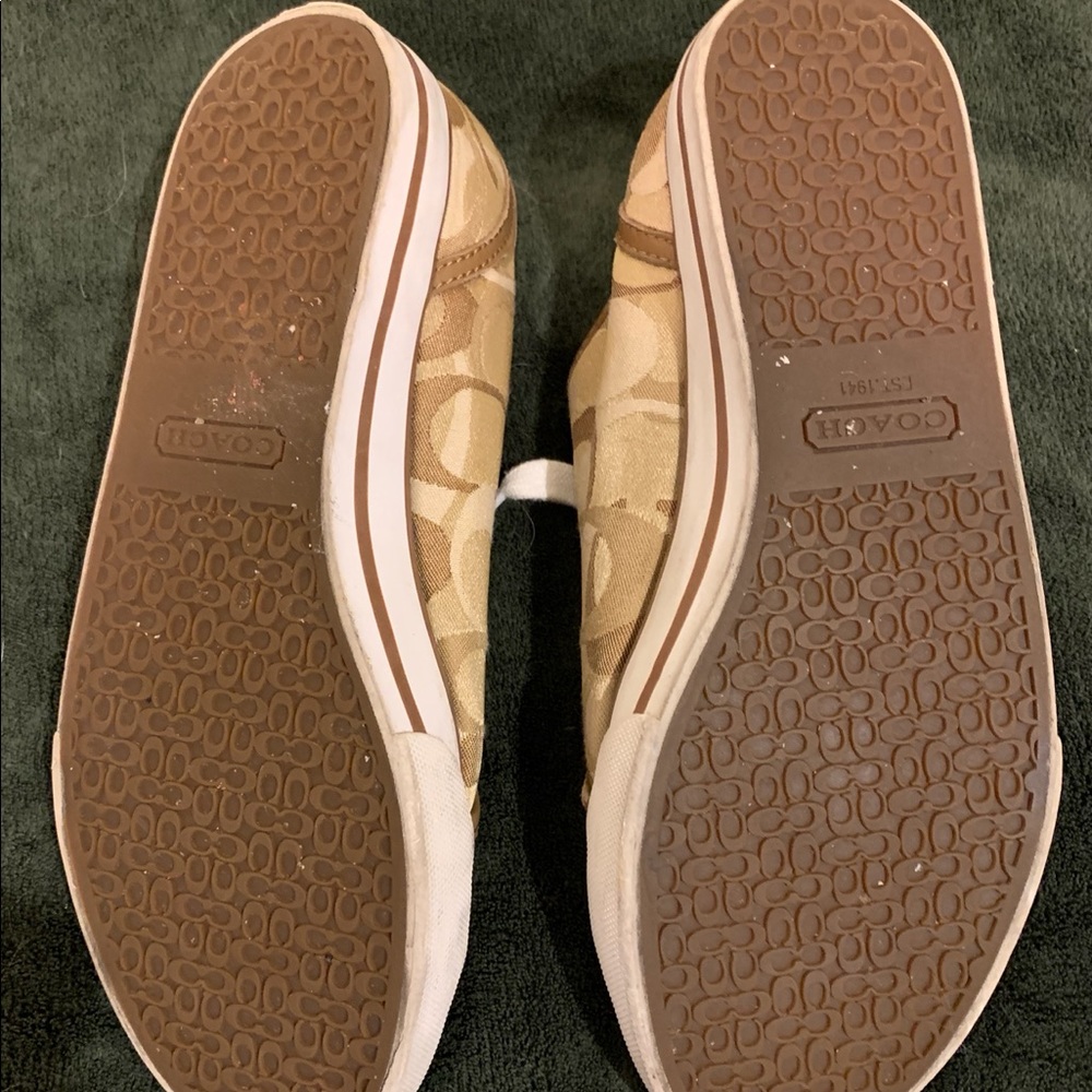 Coach sneakers Khaki & White 7.5 Barrett - Picture 8 of 10